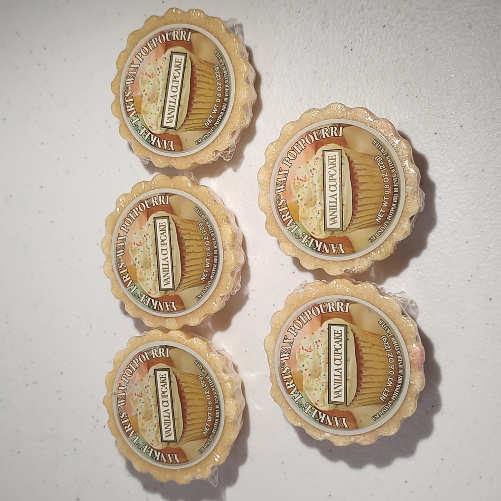 Yankee Candle Lot Of 5 Vanilla Cupcakes Wax Melts They Have Some Color …